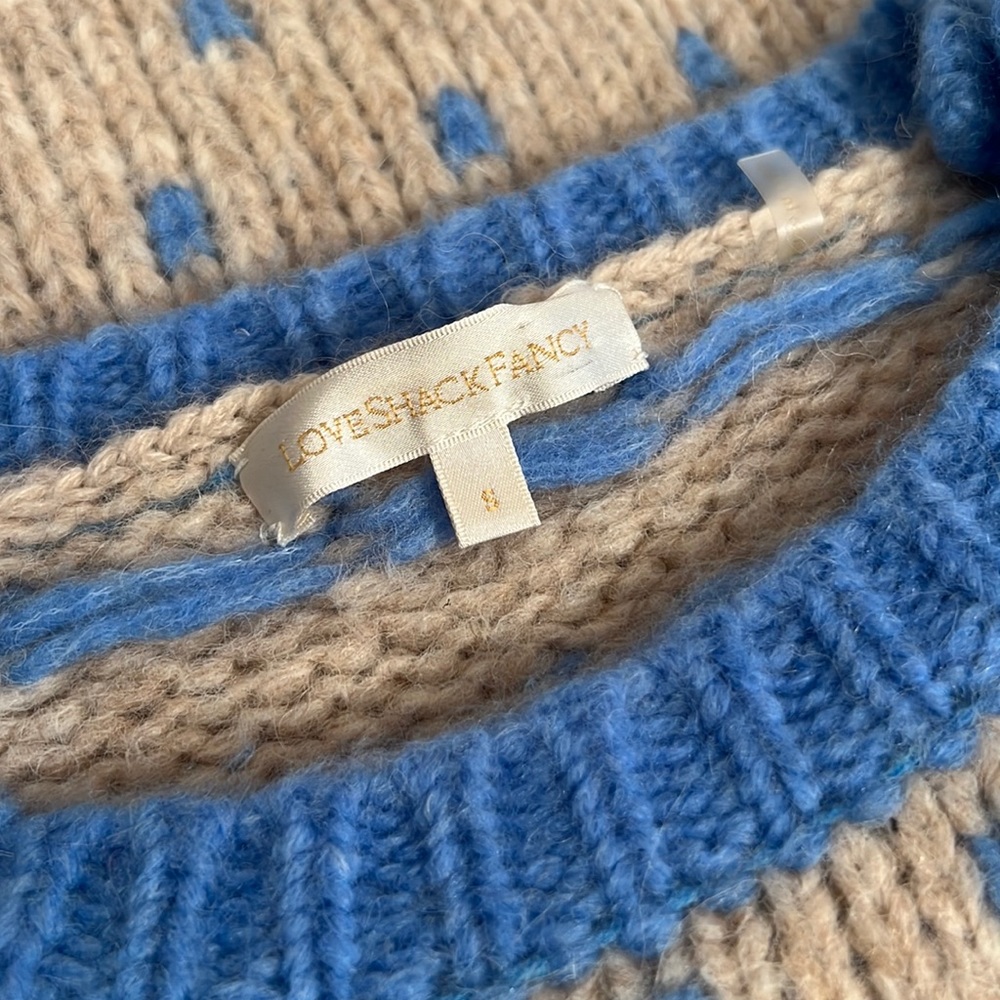 LoveShackFancy Rosie Alpaca Sweater, size Small - Picture 8 of 14